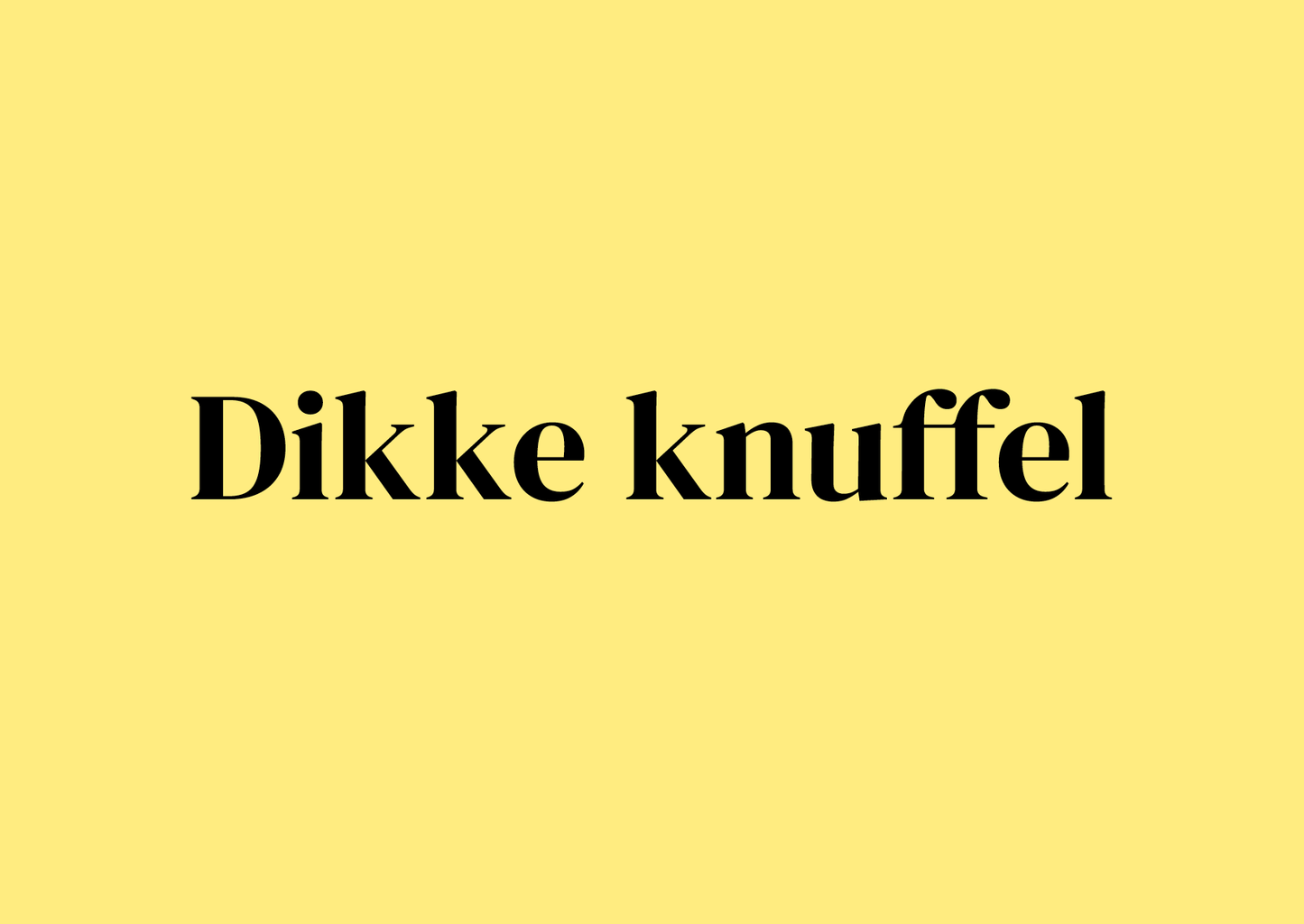 Wenskaart Dikke knuffel
