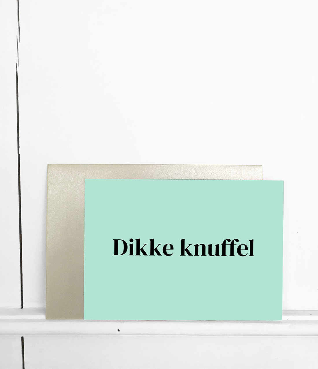 Wenskaart met envelop Dikke knuffel