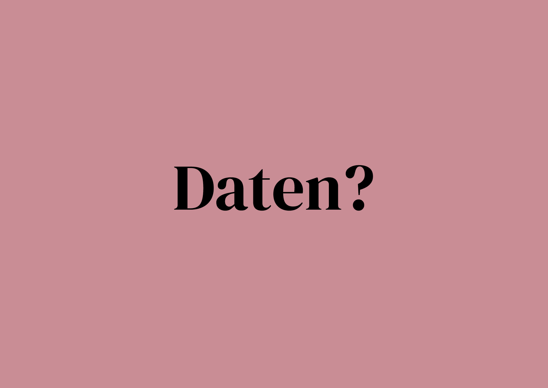 Wenskaart Daten