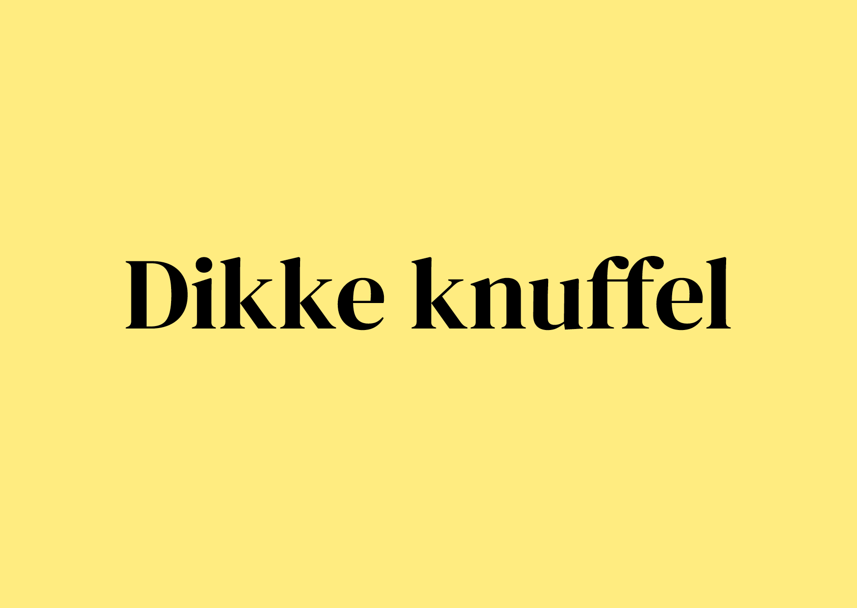 Wenskaart Dikke knuffel