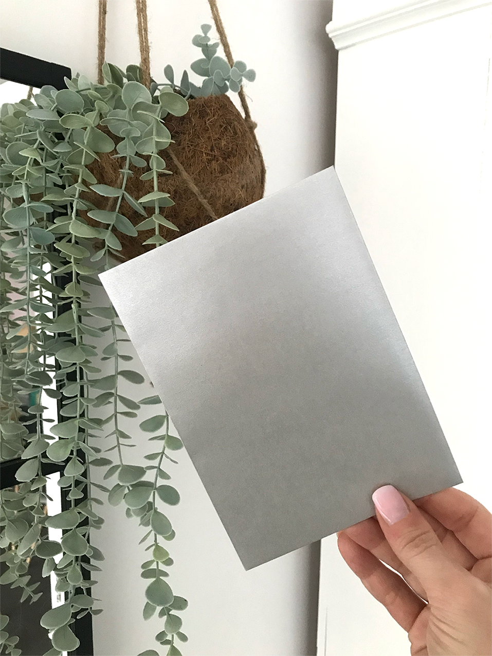 Zilveren envelop